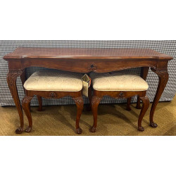 888-116/200 - SOFA TABLE WITH OTTOMAN