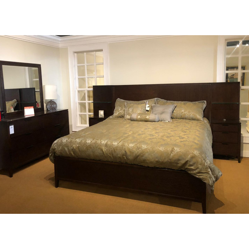 B1417-64/190X200X25 KG WOOD PANEL BEDROOM SET