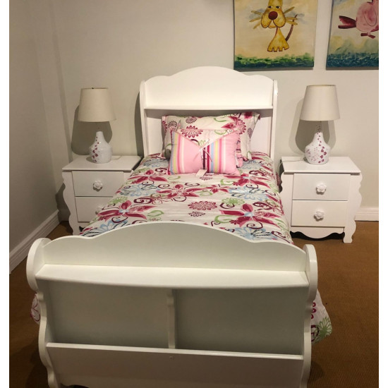 B140-63/95X190X25 WHITE BEDROOM SET