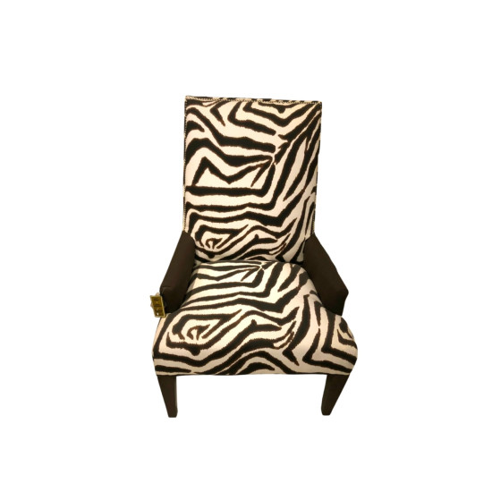 4983-A CHAIR F:ZEBRA IKAT SUGARCANE